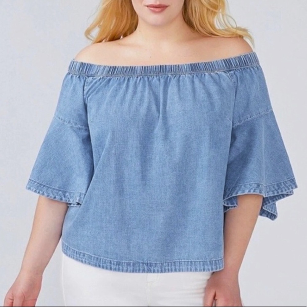 Lane Bryant Denim Shirt 18/20